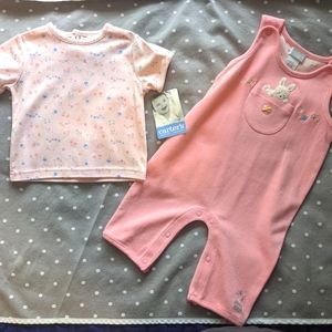 3/$15 NWT Carter's Overall Set